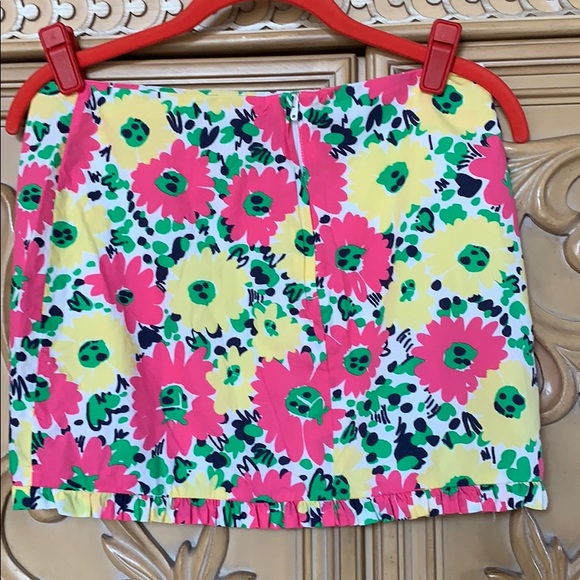 Lilly Pulitzer 🌺 skirt nwot zips up back size 0 - Picture 3 of 8